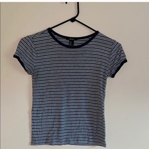 striped crop top - forever 21